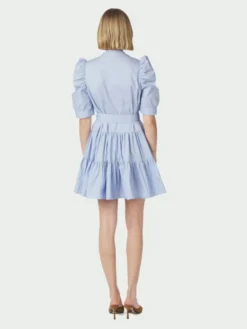 Tabbie Poplin Dress Light Blue