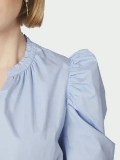 Tabbie Poplin Dress Light Blue