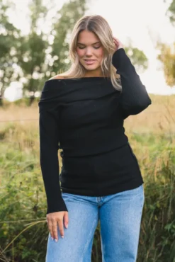Talina Merino Top Black