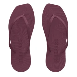 Tapered Flip Flops Burgundy