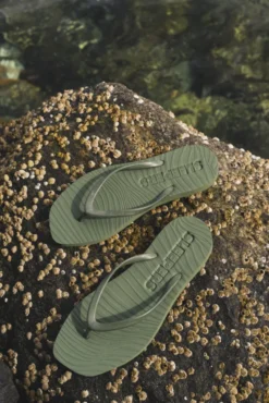 Tapered Flip Flops Green