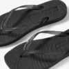 Tapered Flip Flops Trans Black