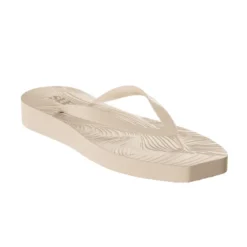 Tapered Platform Flip Flops Eggnog