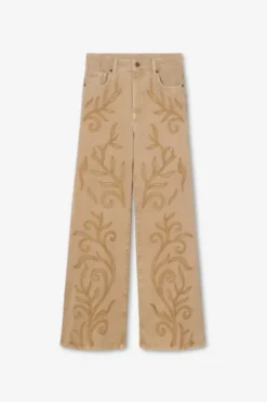 Taylor Embroidered Camel