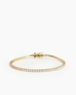 Tennis Bracelet Gold 2 mm