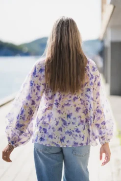 Tessa Print Blouse Yellow