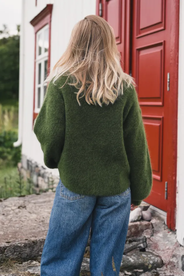 Thea Amalie Pullover Chive Melange