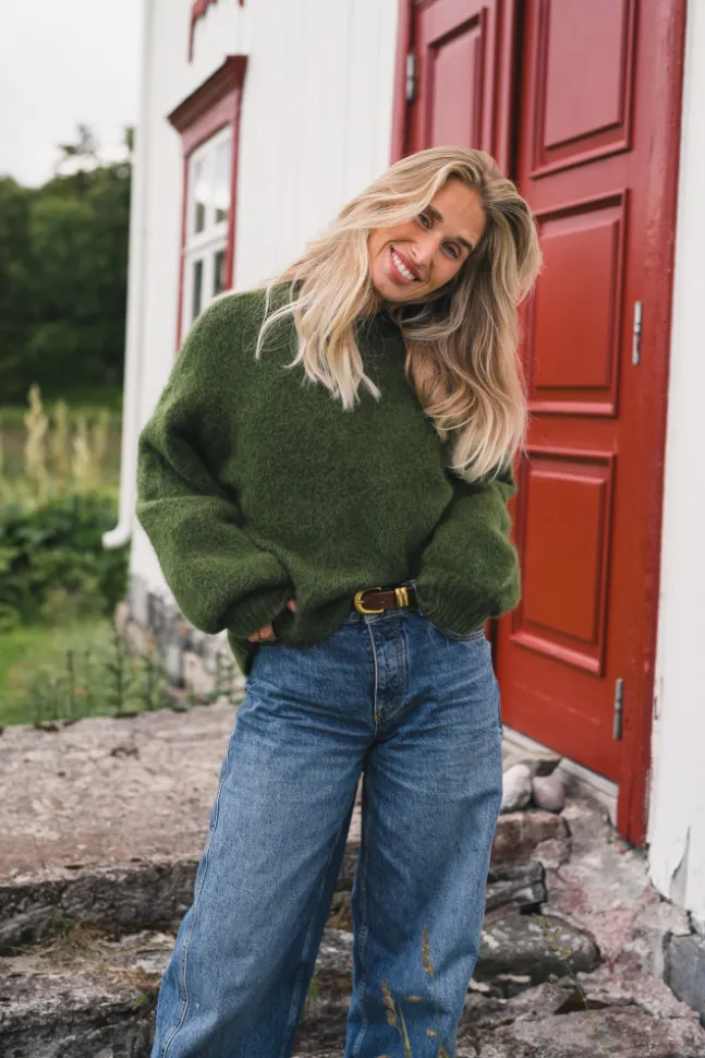Thea Amalie Pullover Chive Melange