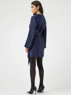 Thea LS Dress Evening Blue