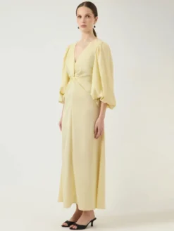 Thea LS Long Dress Anise Flower