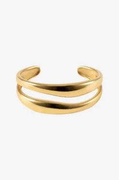 The Curved Bangle Gold