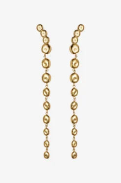 The Long Pebble Earrings Gold