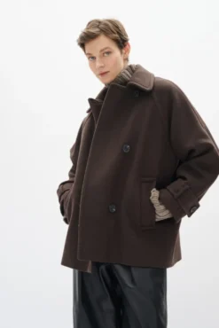 Thora Minona Coat R Chocolate Brown