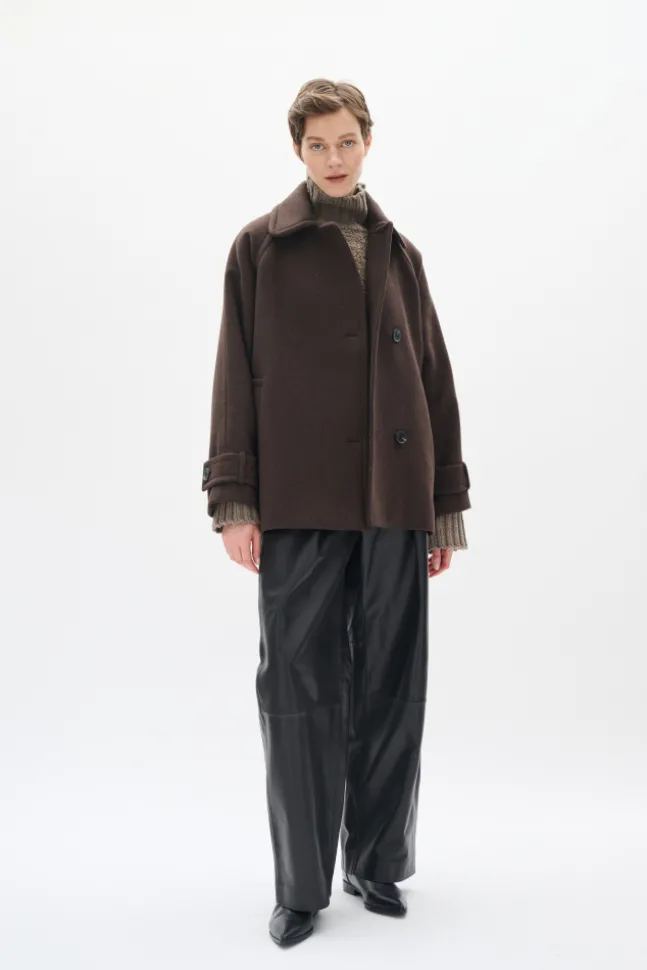 Thora Minona Coat R Chocolate Brown