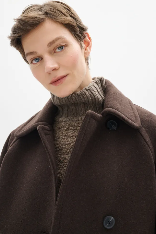 Thora Minona Coat R Chocolate Brown