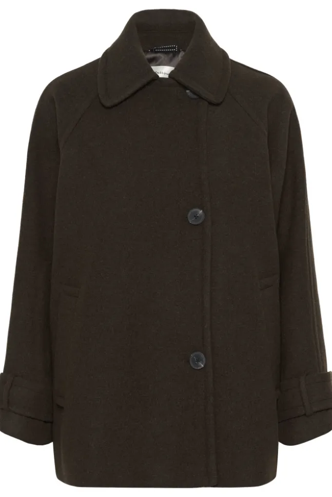 Thora Minona Coat R Chocolate Brown