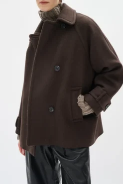 Thora Minona Coat R Chocolate Brown