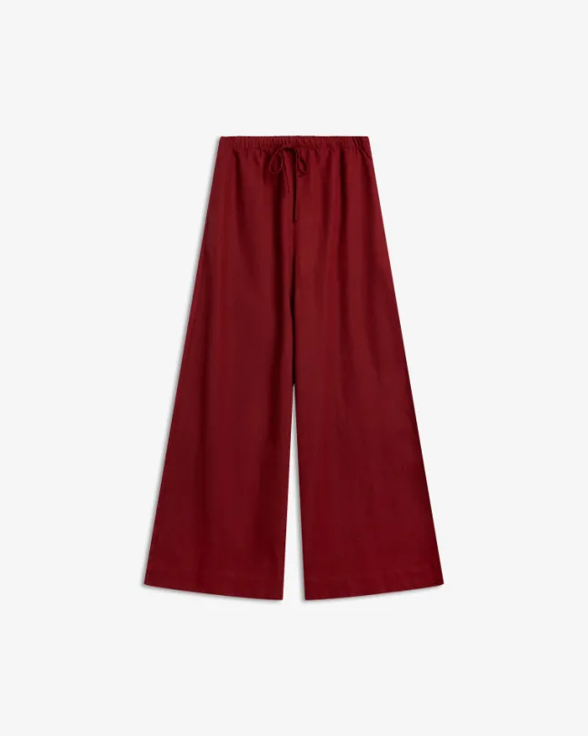 Tide Linen Pants Rust Red
