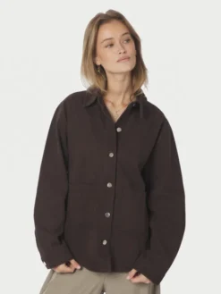Tikken Solid Jacket Dark Brown