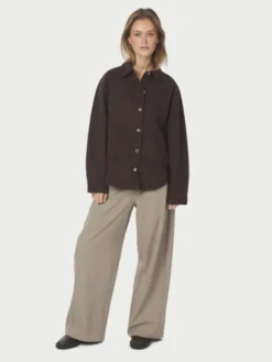 Tikken Solid Jacket Dark Brown