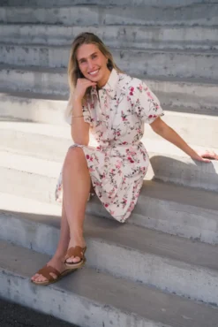 Tilera SS Shirt Dress Birch New Botira Print