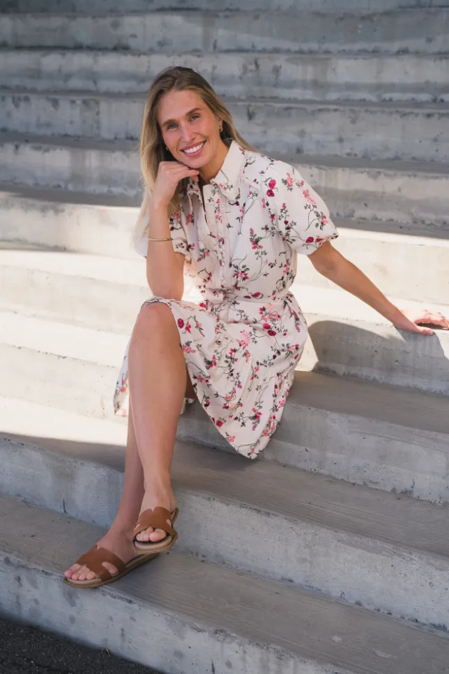 Tilera SS Shirt Dress Birch New Botira Print