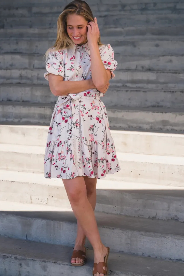 Tilera SS Shirt Dress Birch New Botira Print