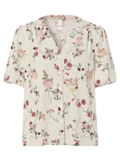 Tilera SS V-Neck Shirt Pristine New Botari Print