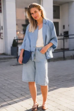 Tilly SS Blazer Fade Denim