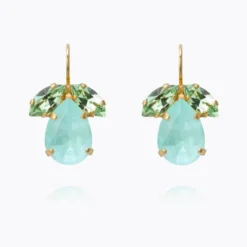 Timo Earrings Gold Soft Mint Combo