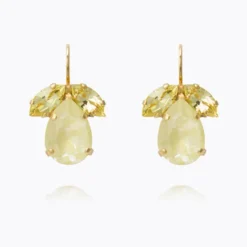 Timo Earrings Gold Soft Yellow Combo