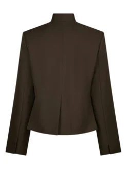 Tiria Structure Blazer Dark Brown