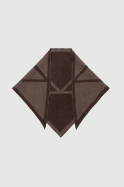 Triangle Scarf Small Cacao/Tobacco