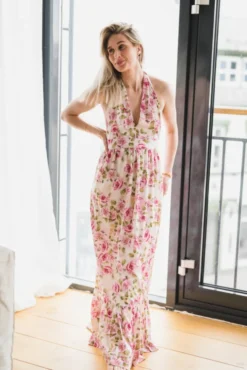 Tulip Maxi Dress V-Neck Romantic Blossom