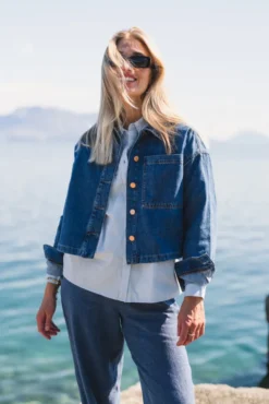Turig Alena Shirt Mid Blue Wash
