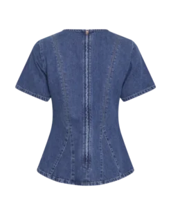 Turig Alena SS Top Mid Blue Wash