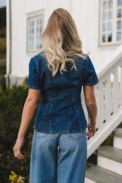 Turig Alena SS Top Mid Blue Wash