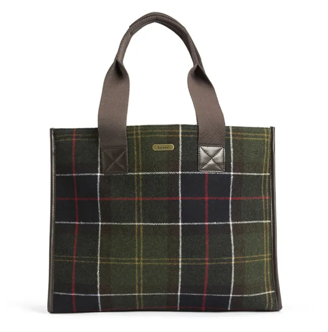 Turnberry Tartan Tote Bag Olive