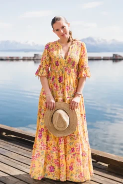 Twisted Maxi Dress Daylight Blossom