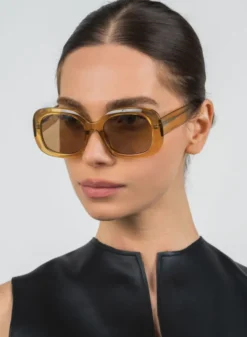 Valerie Trans Gold/Khaki Mirror