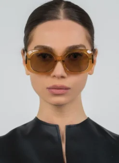 Valerie Trans Gold/Khaki Mirror