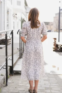 Valley Structure Flower Dress Offwhite