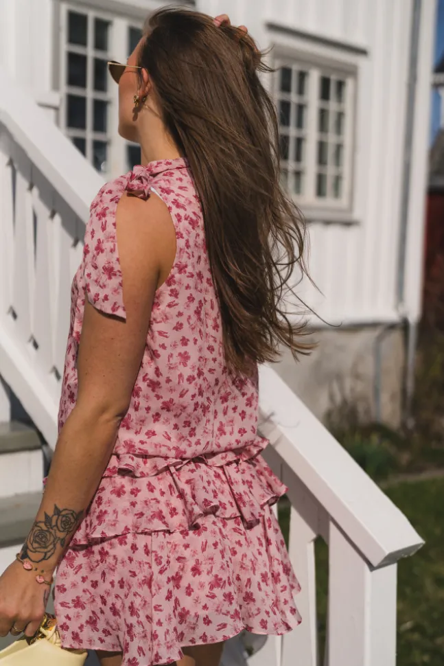 Veda Flower Top Dusty Rose