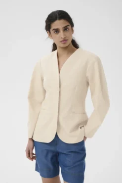 Veeta Blazer Ecru