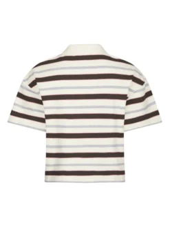 Vennera Triple Stripe Polo Tee Grey
