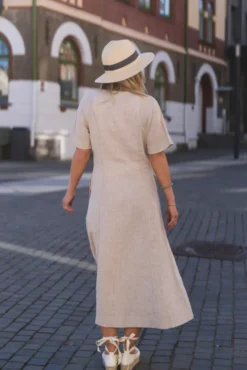 Viana Ginia 2/4 Dress Sand Melange