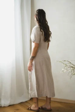 Viana Ginia 2/4 Dress Sand Melange