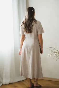Viana Ginia 2/4 Dress Sand Melange