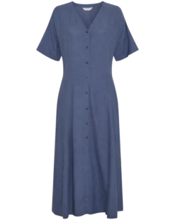 Viana Ginia 2/4 Dress V Indigo Melange
