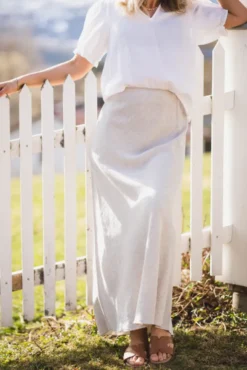 Viana Ginia Skirt Sand Melange